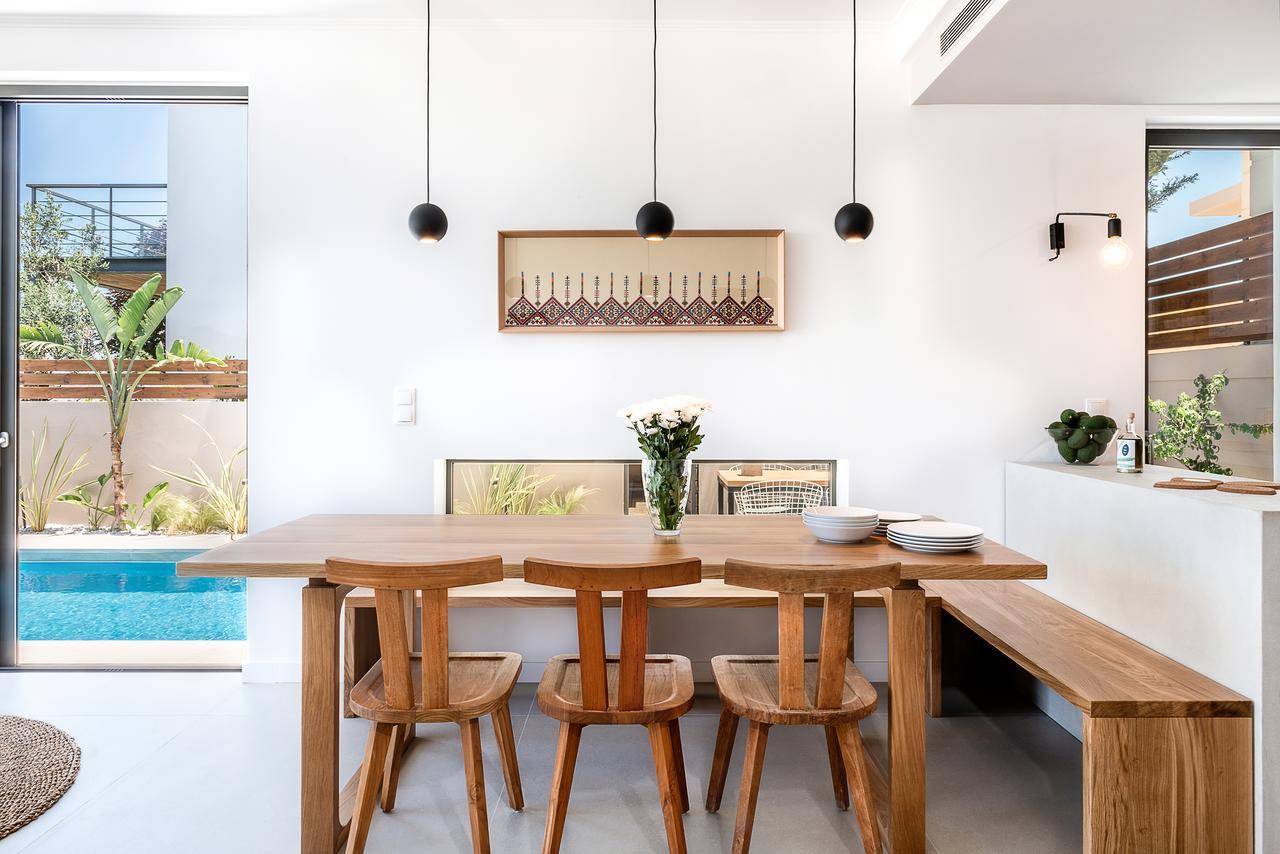 Fos Villa, A Luxe House With Private Heated Pool Galatas  Luaran gambar