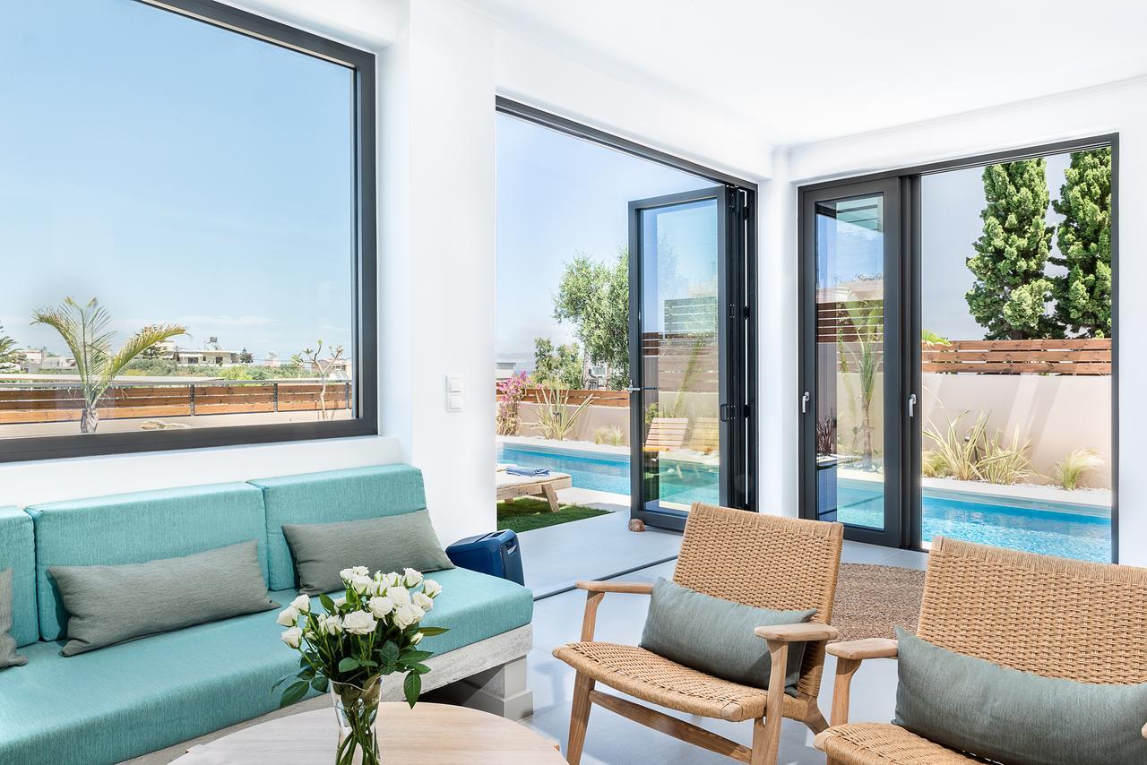 Fos Villa, A Luxe House With Private Heated Pool Galatas  Luaran gambar